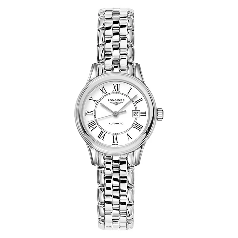 99新 Longines/浪琴 军旗374/全套/白盘罗马/表径30mm