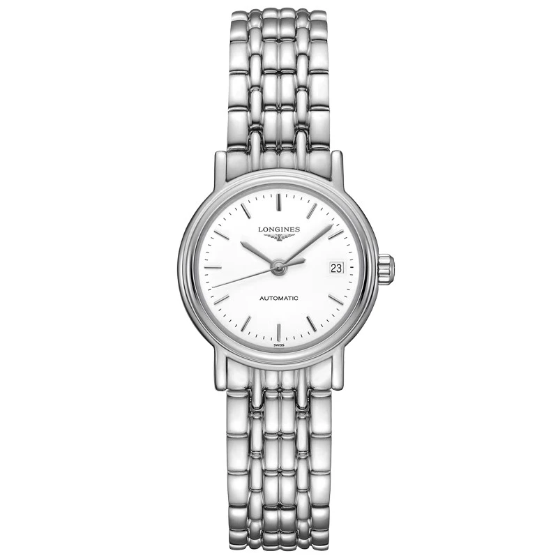 99新 Longines/浪琴 瑰丽321/全套/白盘条丁/表径25.5mmm/女士