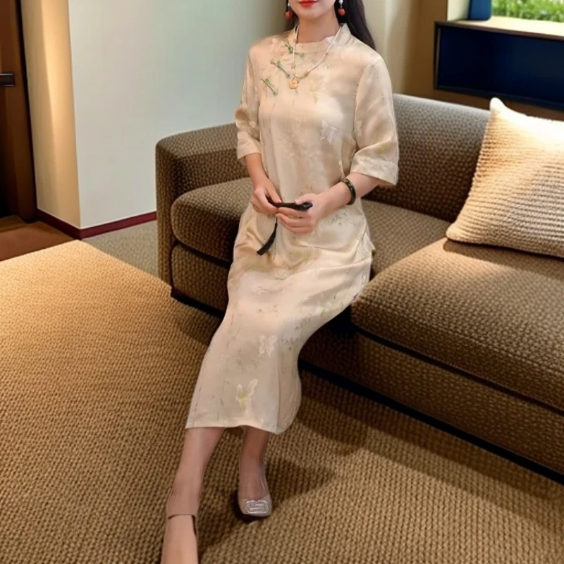 【竹林】国风新中式显瘦气质时尚夏季日常连衣裙
