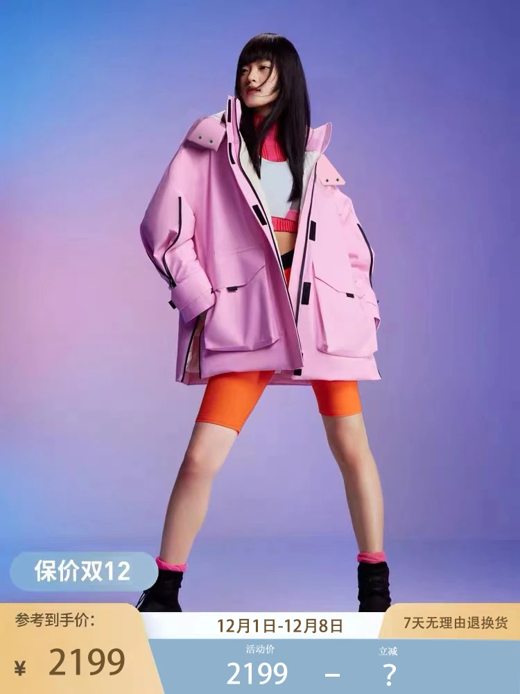 门店价2199！冬季保暖工装潮牌情侣款冲锋羽绒外套