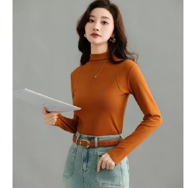 【椰蓉礼盒椰椰衣】秋冬季半高领女士内搭外穿保暖打底衣