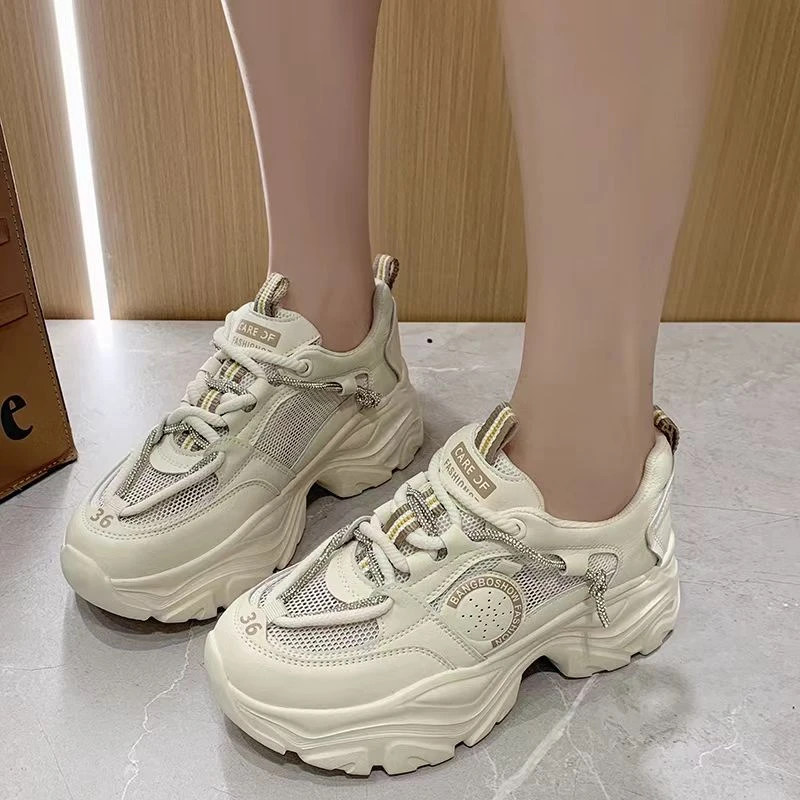 【断码清仓】【老彭同学】夏季轻便透气单网厚底老爹鞋2372