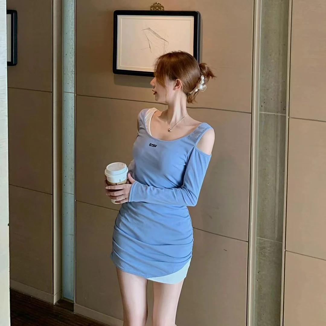 【薇薇专属】1097假两件新款连衣裙