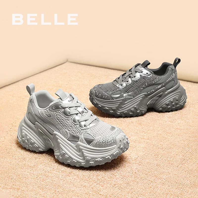 【璀璨星空】百丽柔和轻奢老爹鞋新时尚闪耀潮流网红休闲鞋C1E1DCM4