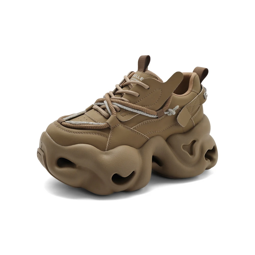 百丽酷帅厚底老爹鞋24春新小众百搭潮流休闲鞋时尚老爹鞋B1767AM4