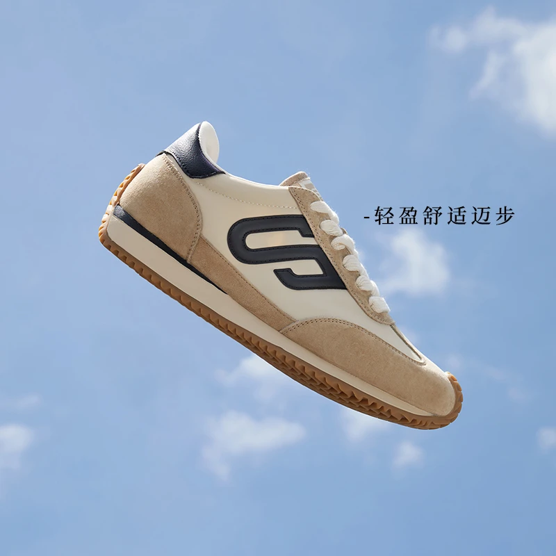 百丽百搭阿甘鞋新款轻盈单鞋商场同款休闲潮流运动跑鞋Z7P1DCM3