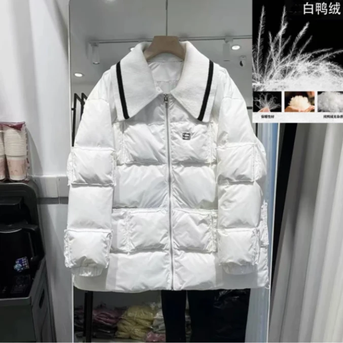 【羽绒服】冬季保暖厚款宽松羽绒外套百搭女装9211[BLK]J