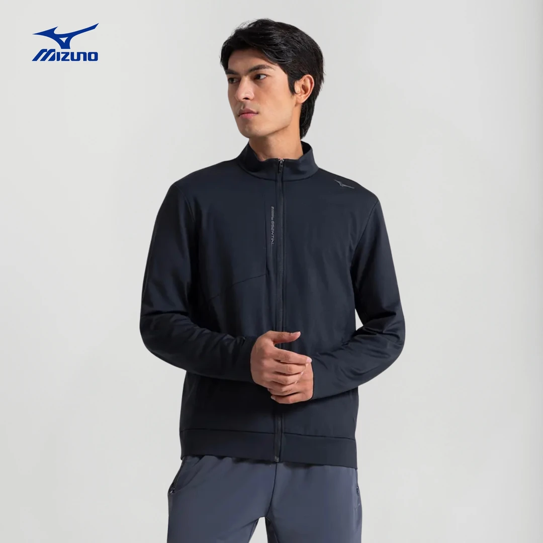 Mizuno美津浓春夏新款男子立领防风针织夹克K2CC41A4