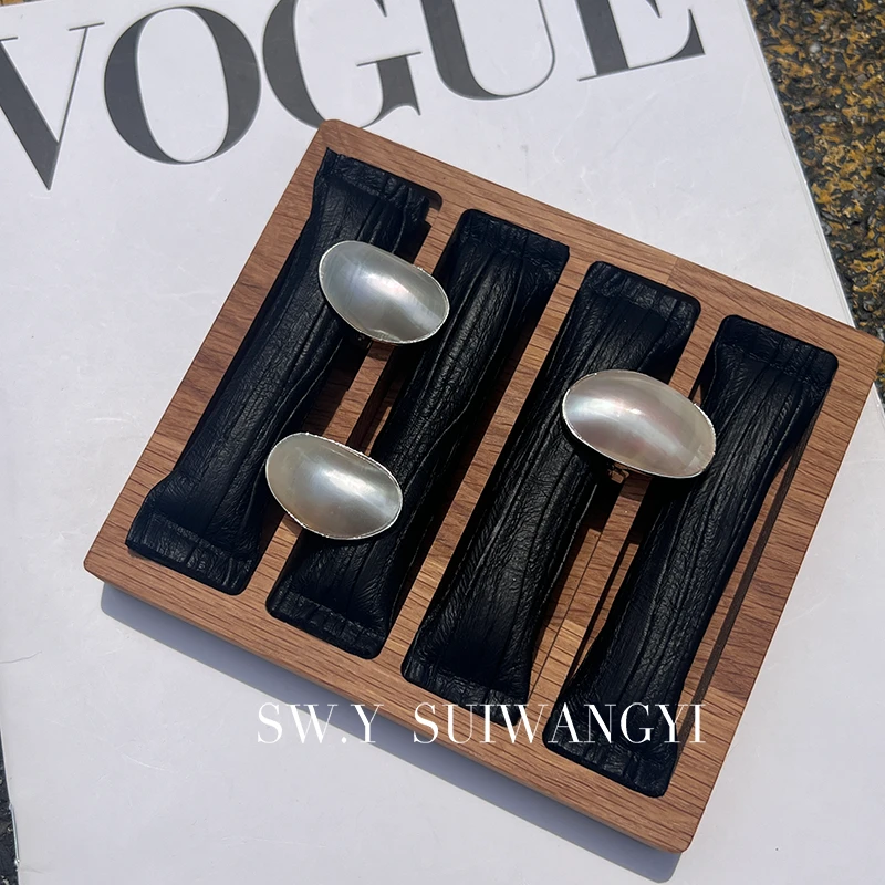 铜合金琉璃戒指 合金仿珍珠ins马贝小众高级戒指