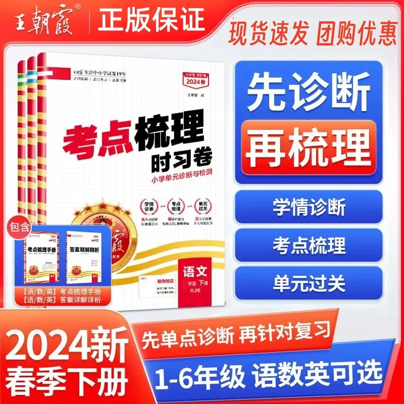 2024新王朝霞考点梳理时习卷小学一二三四五六年级下册人教版试卷