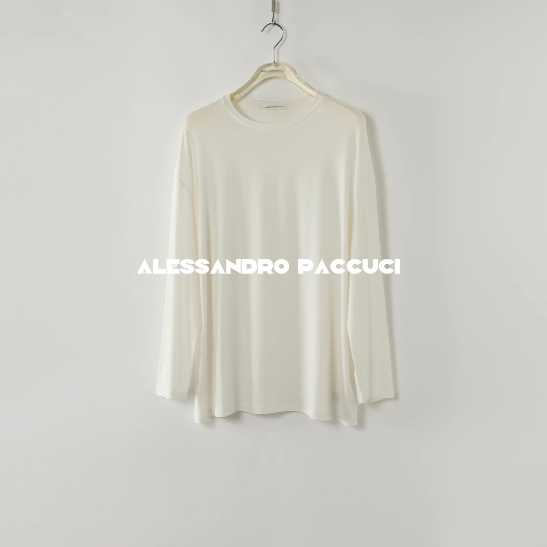 AP洛哥51003TT【与共】莫代尔圆领休闲基础款百搭长袖T恤2024秋