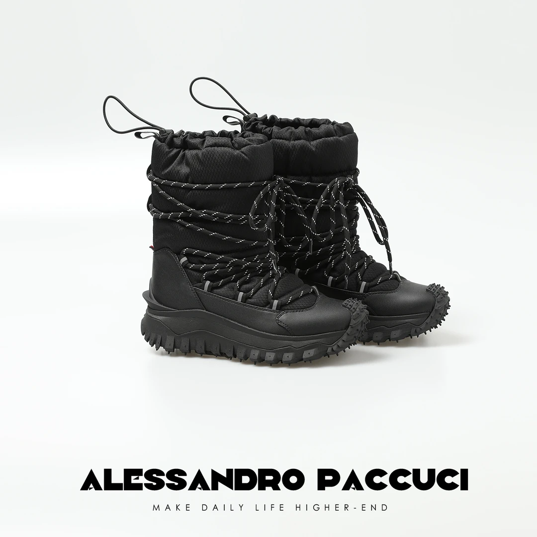 Alessandro PaccuciAP洛哥25053X防水抗风高御寒 Mon*r系带雪地靴