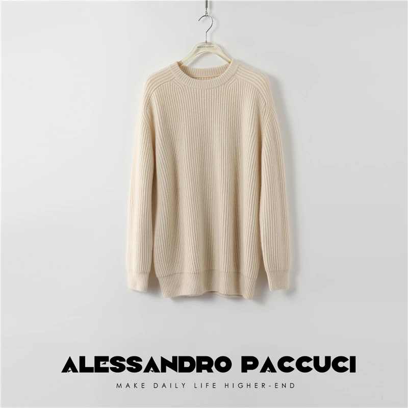 AP洛哥26241S 羊毛+羊绒混纺 亲肤柔软百搭可机洗长袖针织衫