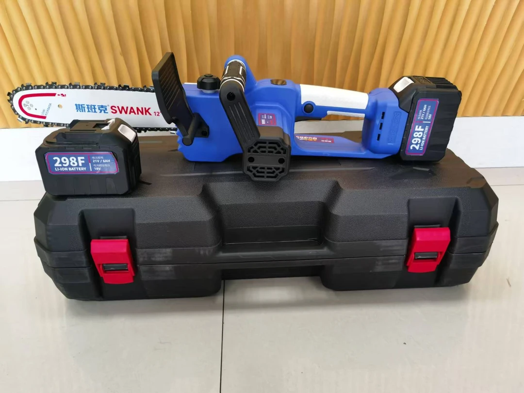 12寸锂电池电链锯两电一充轻便环保
