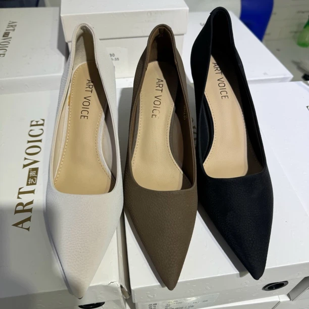 3639尖头职业简约细跟气质女士浅口高跟鞋