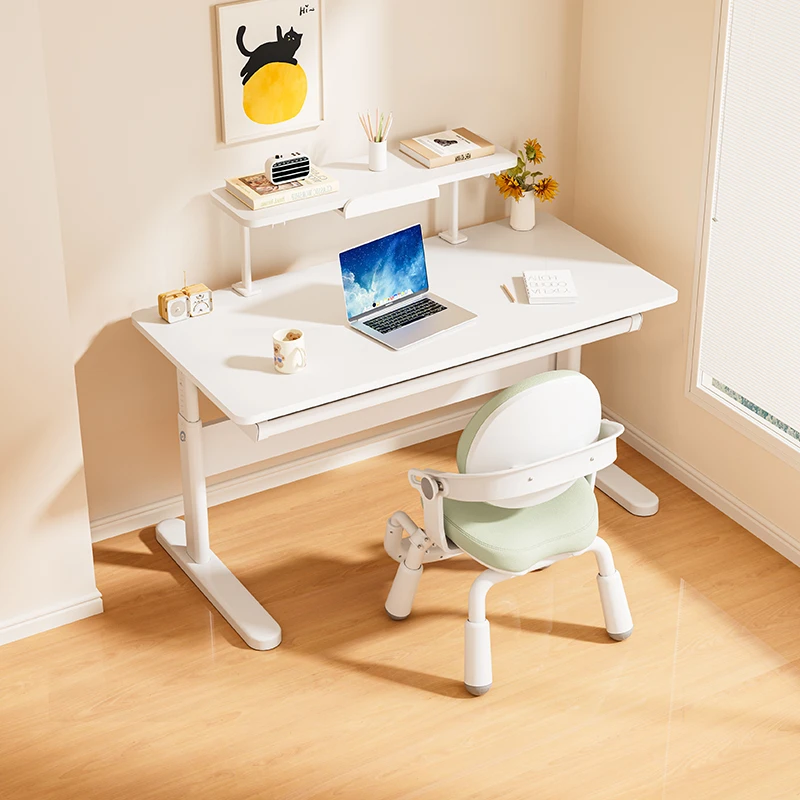青节Free桌3.0小白桌儿童学习桌可涂鸦小白桌学生套装写字桌手摇
