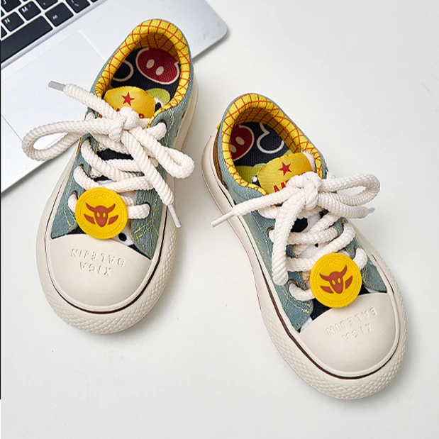 【小玖潮鞋】国潮米奇胡迪大头帆布鞋爆款男女百搭平底小众