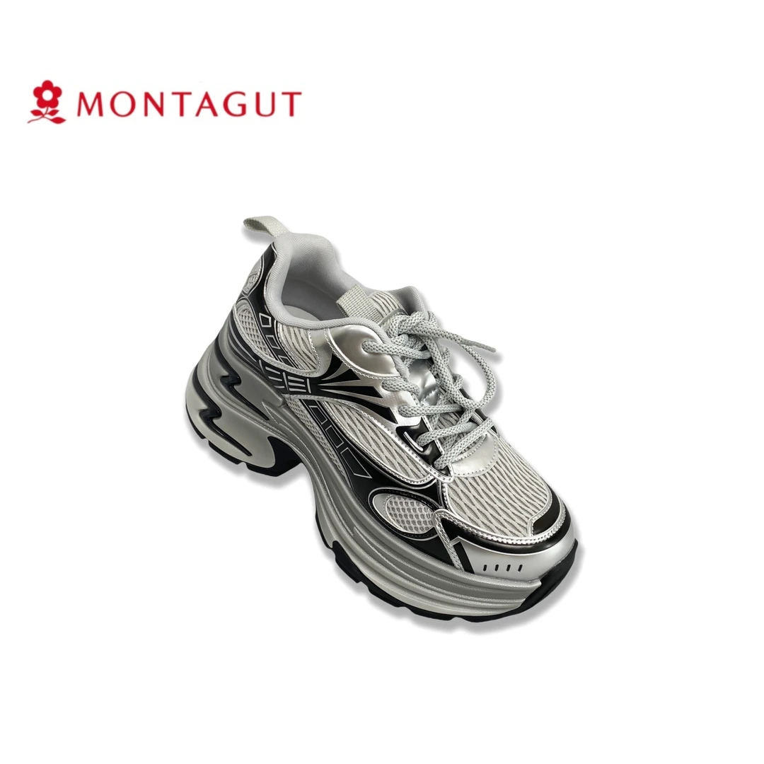 Montagut/梦特娇休闲鞋/安卡拉红/高弹百搭老爹鞋/4312019