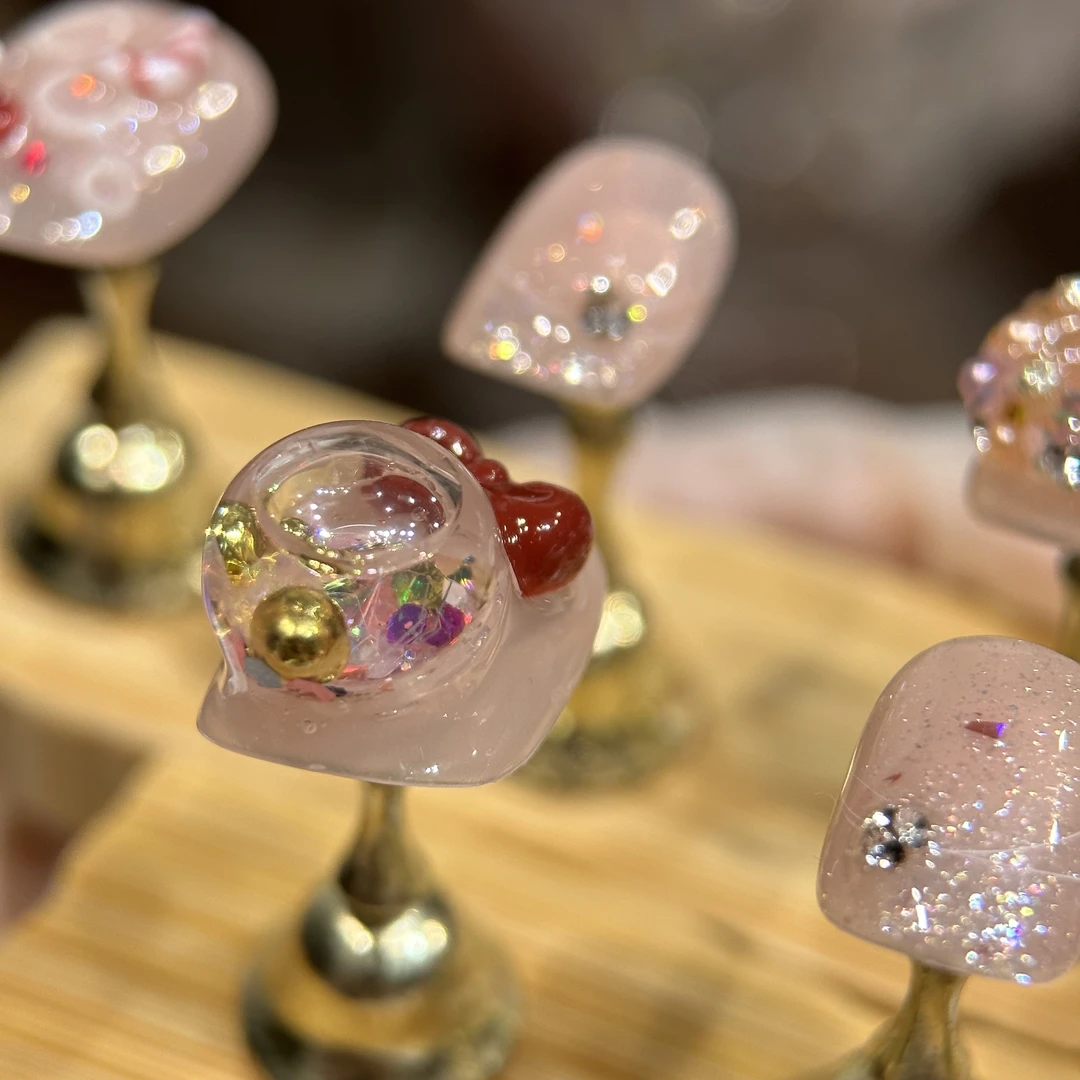 喵公子【圣诞绮愿】【设计师款】纯手工穿戴甲可拆卸美甲光疗甲