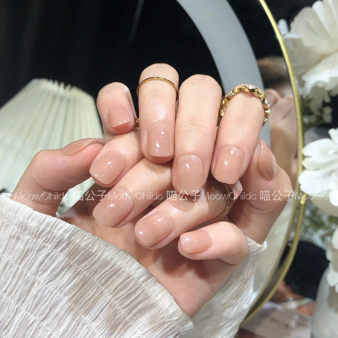 【嬛嬛美甲】【喵公子】纯手工穿戴甲可拆卸美甲光疗甲