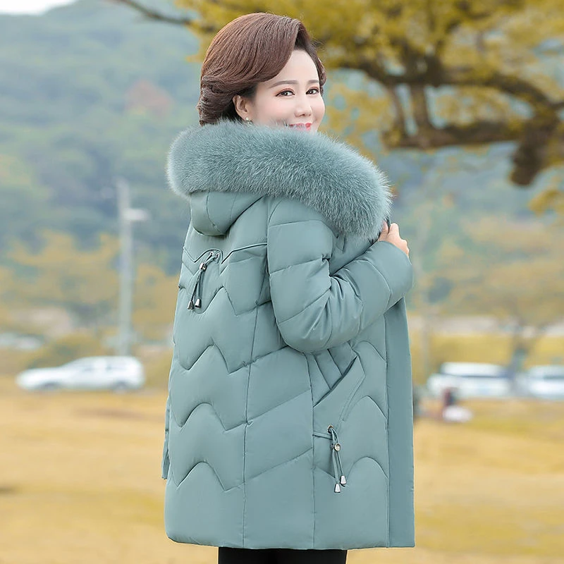 波司断码清仓妈妈羽绒羽绒服中长款羽绒衣2023新款大码中老年女装