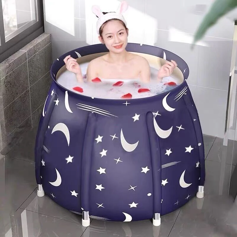 泡澡桶大人折叠浴桶洗澡沐浴桶成人家用全身浴缸浴盆加厚泡澡神器