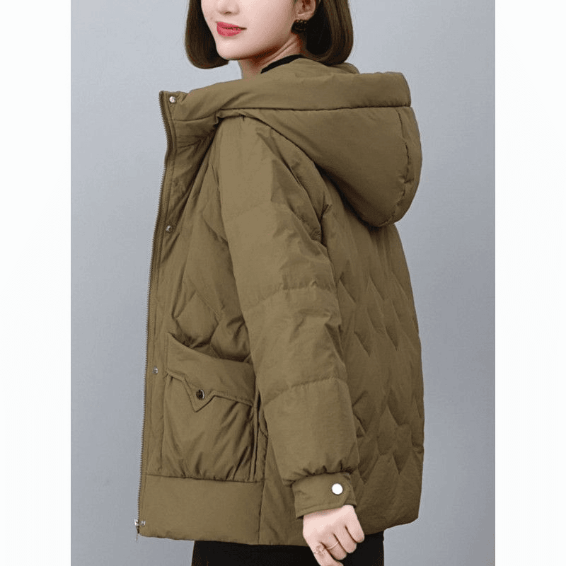 波司登羽绒羽绒服女2023冬季新款时尚宽松百搭休闲连帽加厚保暖棉