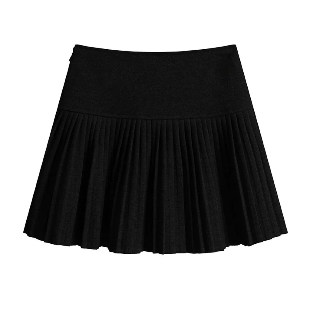 MICRO MORE 压褶短半裙