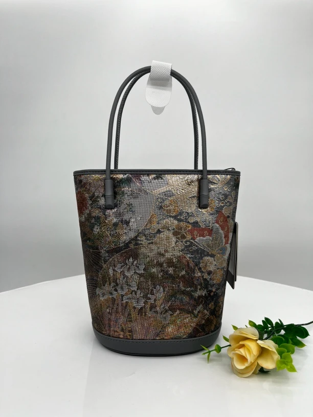 唐锦  手提盆栽包【直播间挑选花色】手提女包 真皮中式唐锦织锦