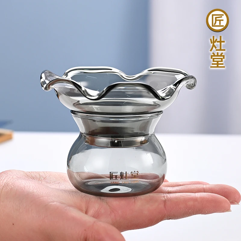 匠灶堂玻璃茶漏滤茶器茶水分离器茶叶过滤网公道杯茶具泡茶滤网