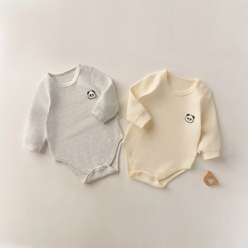 秋冬款280克加厚舒绒棉婴儿衣服宝宝包屁衣三角哈衣爬服打底保暖