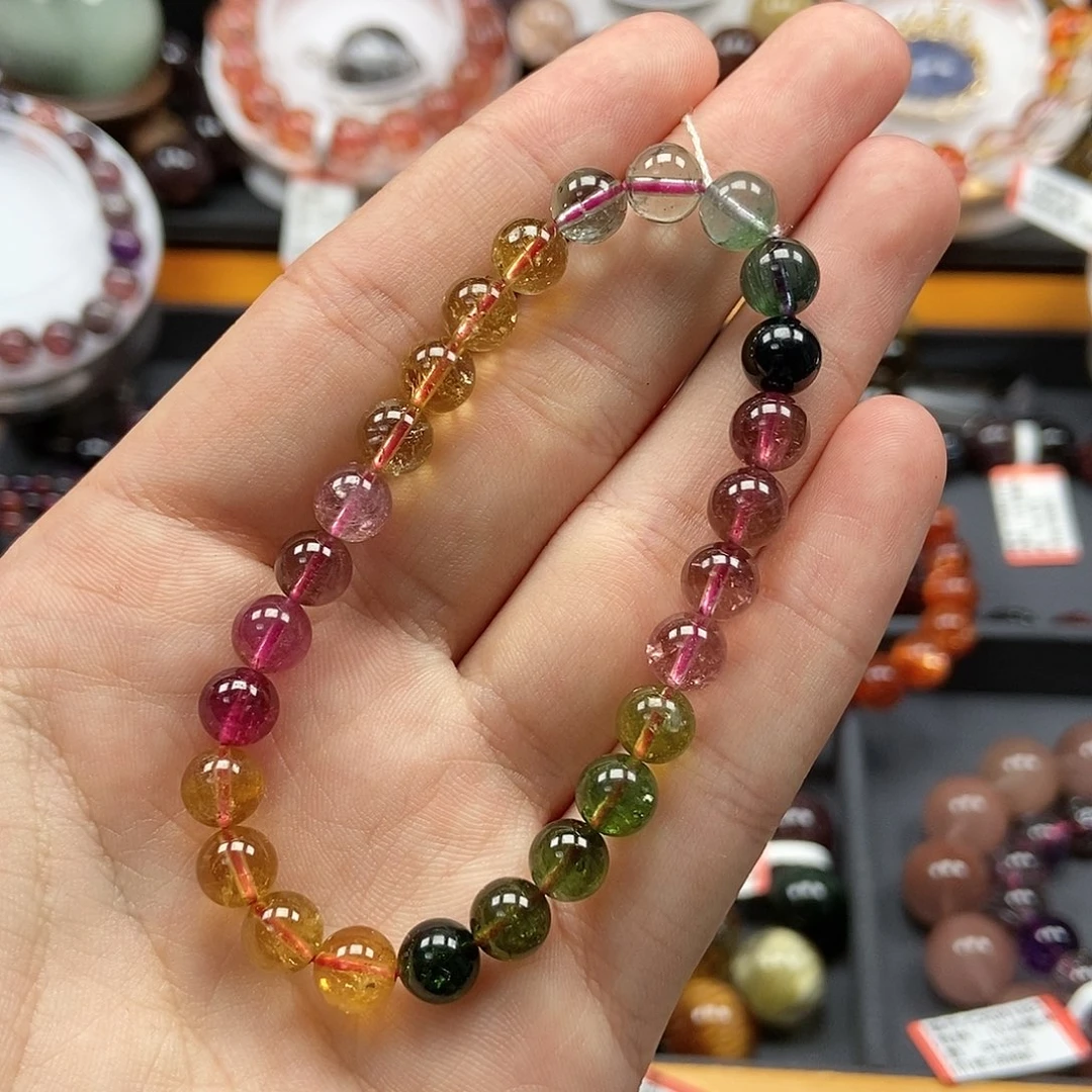 【闪购商品】碧玺碧玺手串6mm未镶嵌