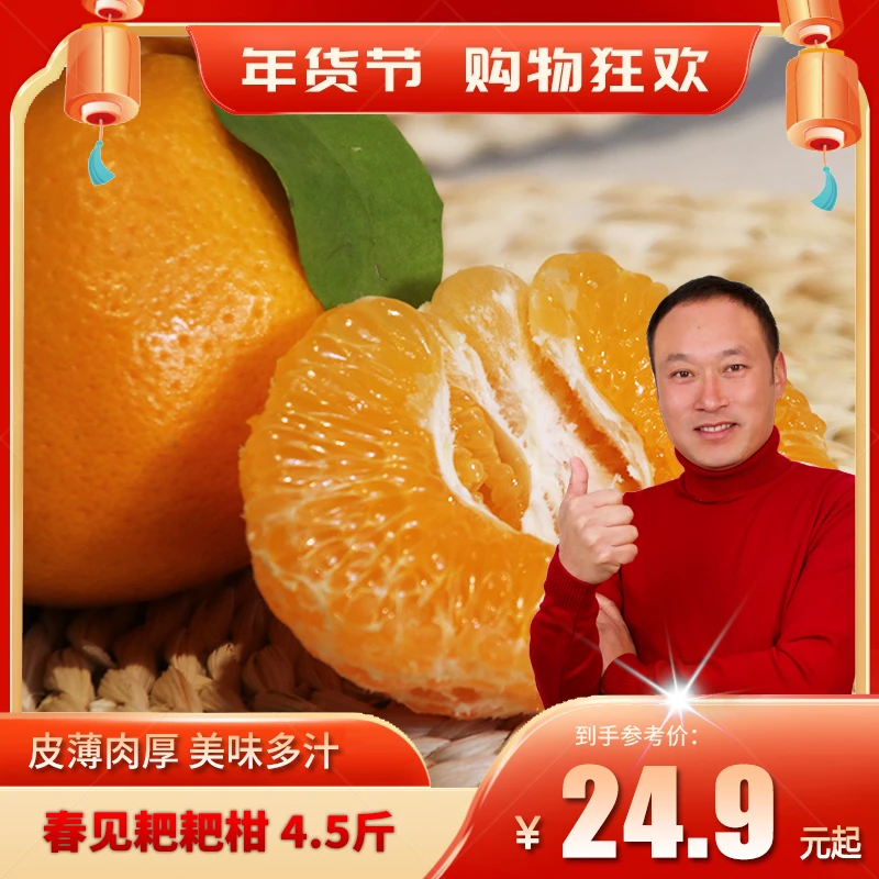 【张同学专属】四川春见耙耙柑4.5/5斤装