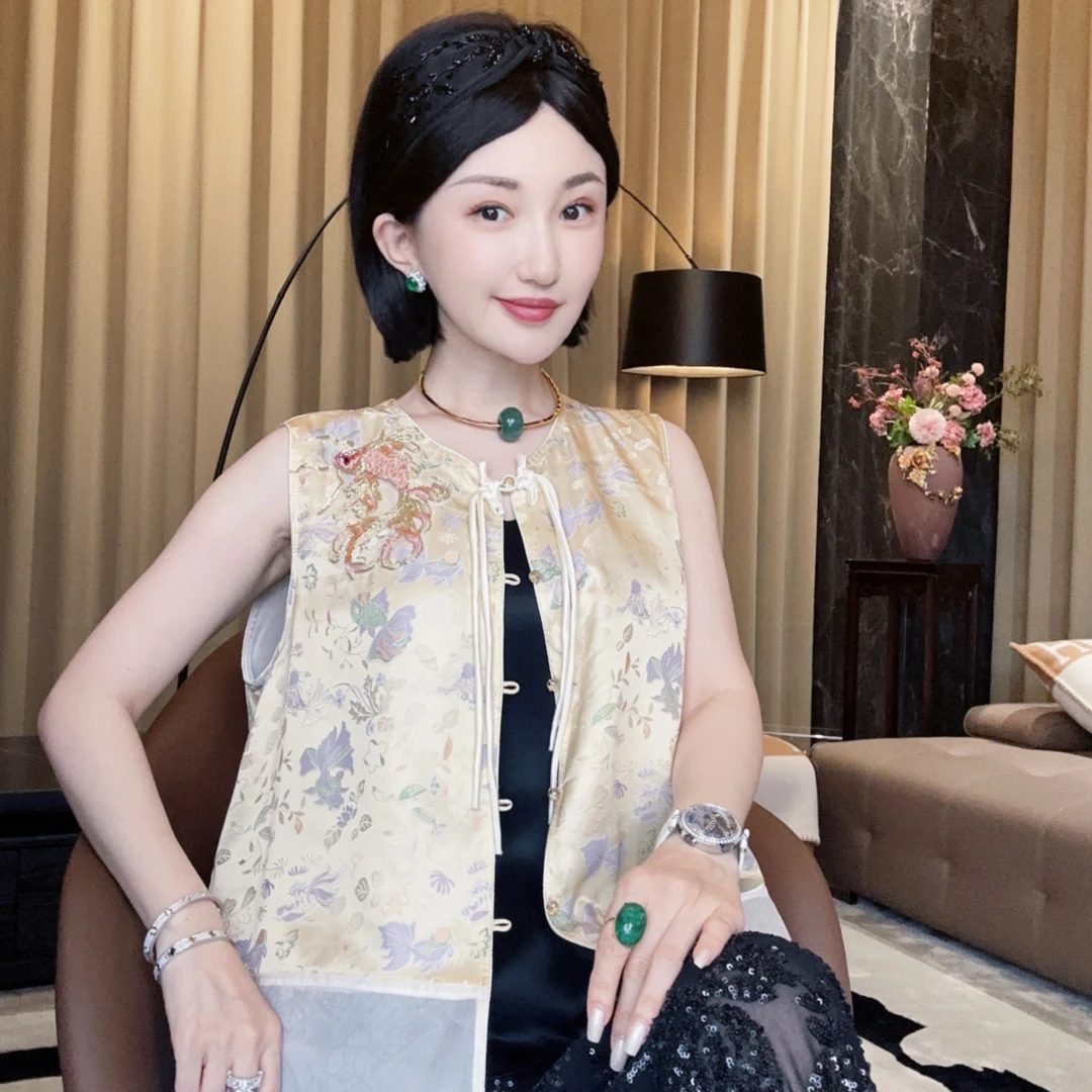 LIU HAHA【吉祥锦鲤】新中式国风马甲24-BW1309