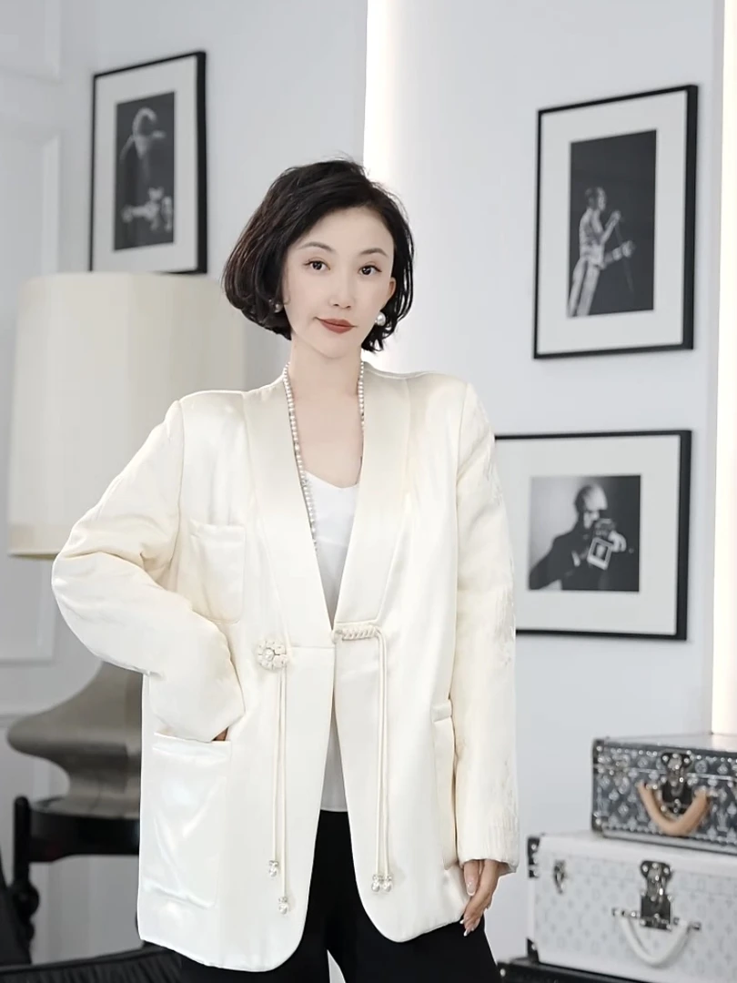 Betty Bairn【满月白茶-加棉】秋冬高端醋酸棉服上衣24B-BW7231