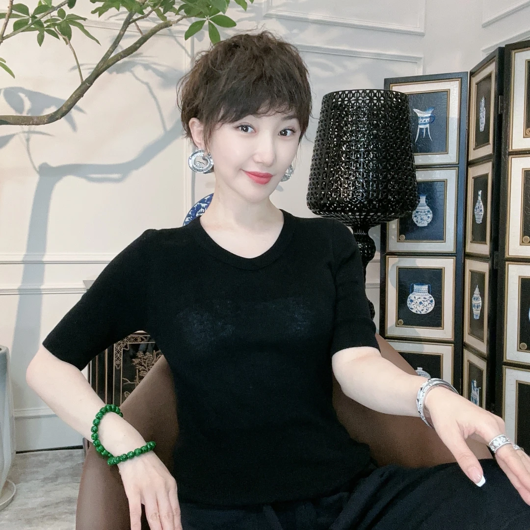 Betty Bairn【LIUHAHA 精选】乌托邦系列-美利诺半袖打底上衣BW6250