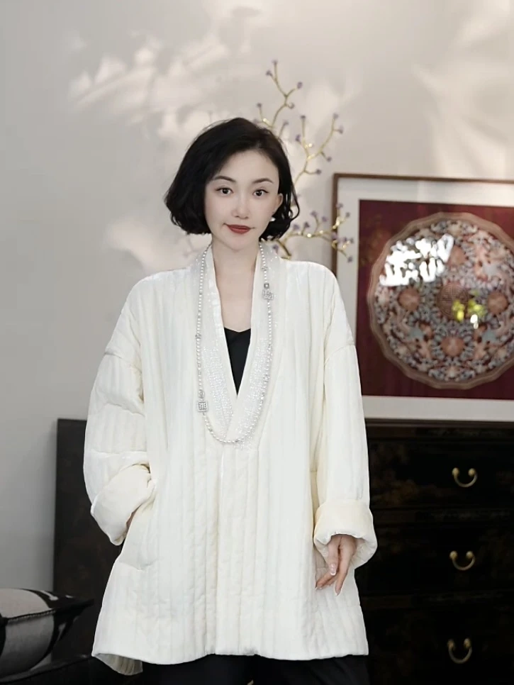 Betty Bairn【岁岁暖-加棉】秋冬高端桑蚕丝棉服外套24B-BW7177