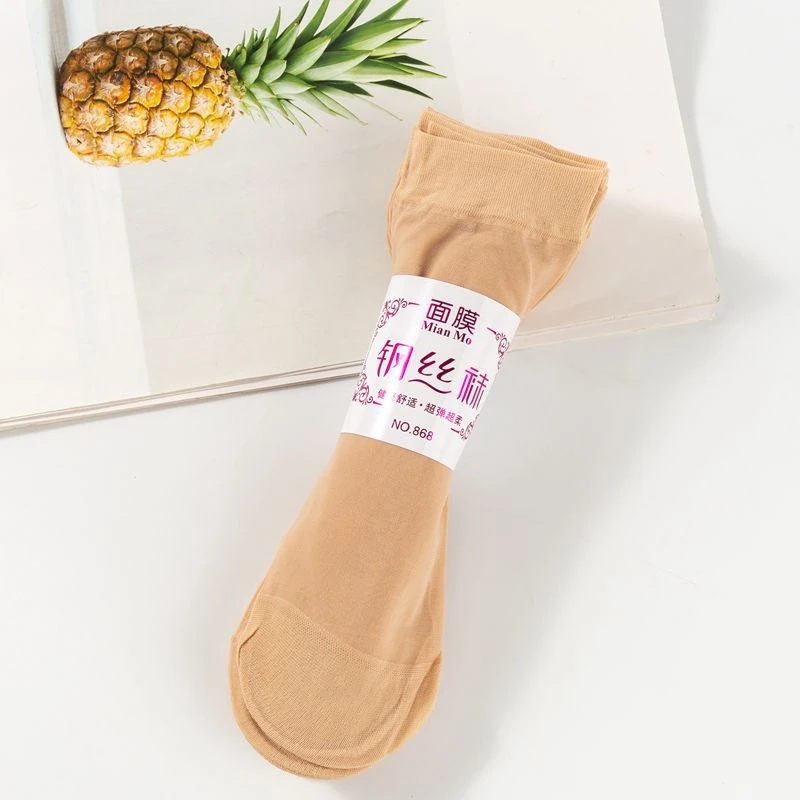 【拍一发十】钢丝袜袜子女薄款夏季不勾丝肉色骑行袜丝袜春夏款