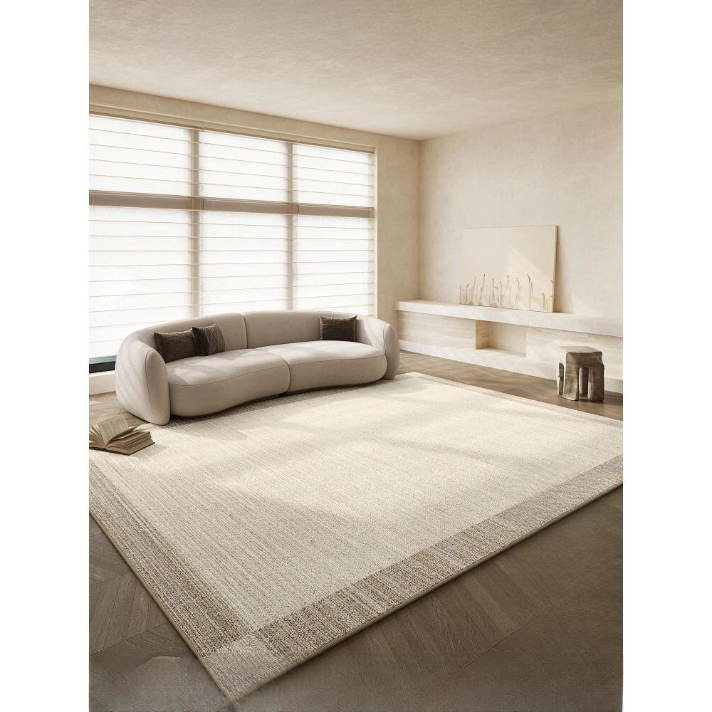 客厅地毯2024新款侘寂风免打理房间卧室床边垫家用沙发地垫大面积