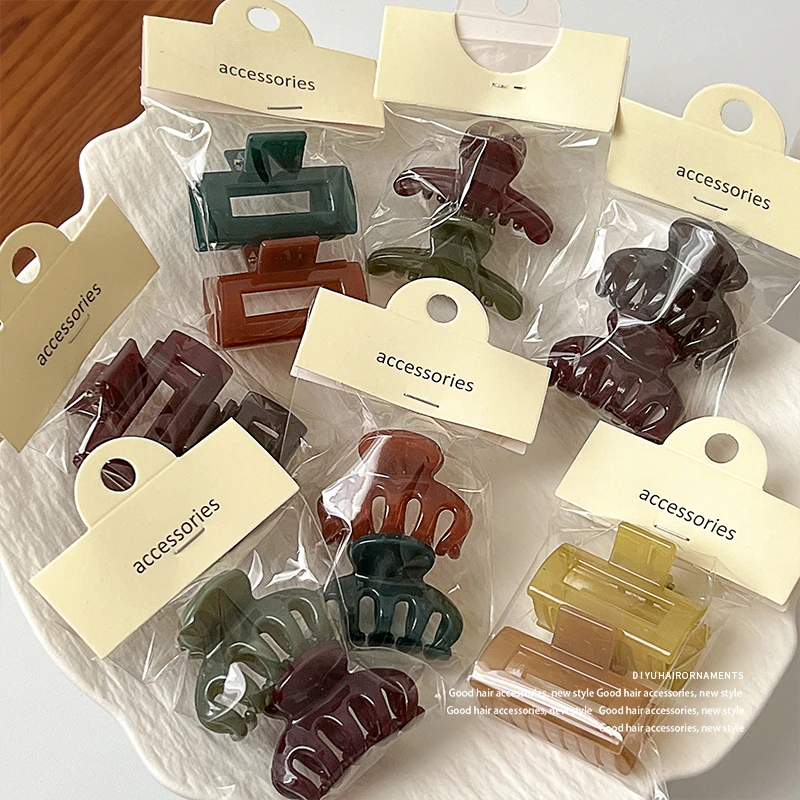 抓夹发夹小号刘海夹子头饰侧边前额发卡半扎发后脑勺发卡百搭简约