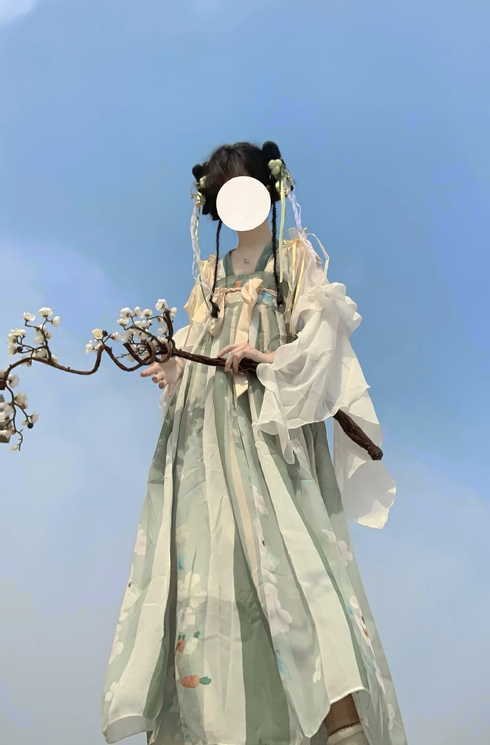 原创汉服女唐制齐胸襦裙汉元素套装仙气古风春夏款