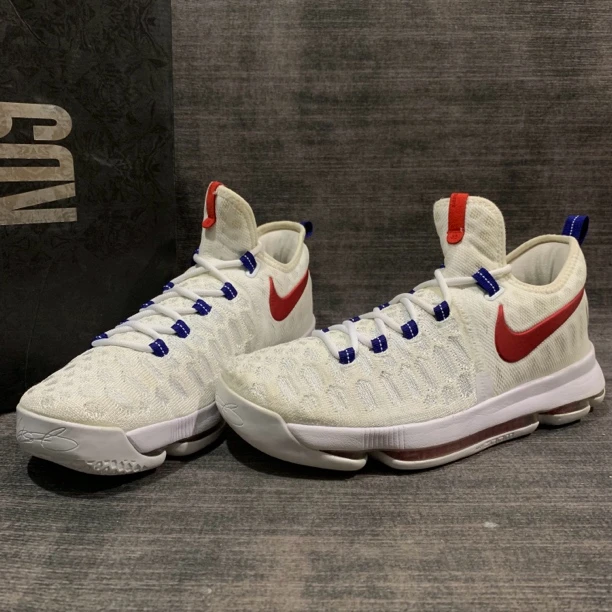 41码/杜兰特 KD9 USA美国队 9.9新 气垫饱满 带原盒 篮球鞋