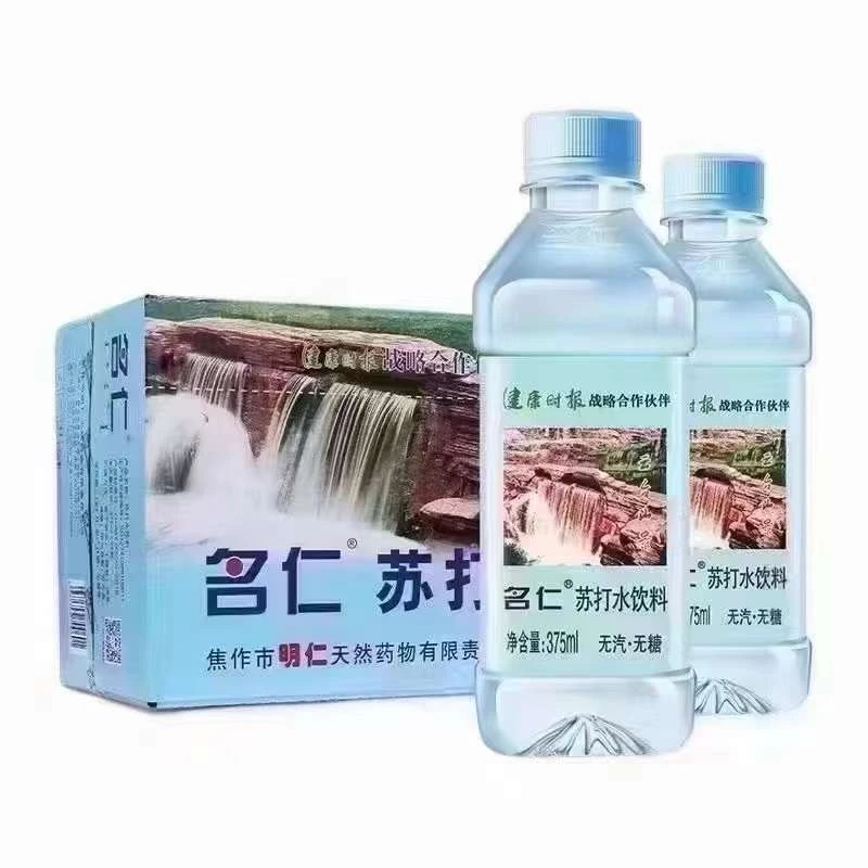 名仁苏打水无汽原味整箱375ml*24瓶