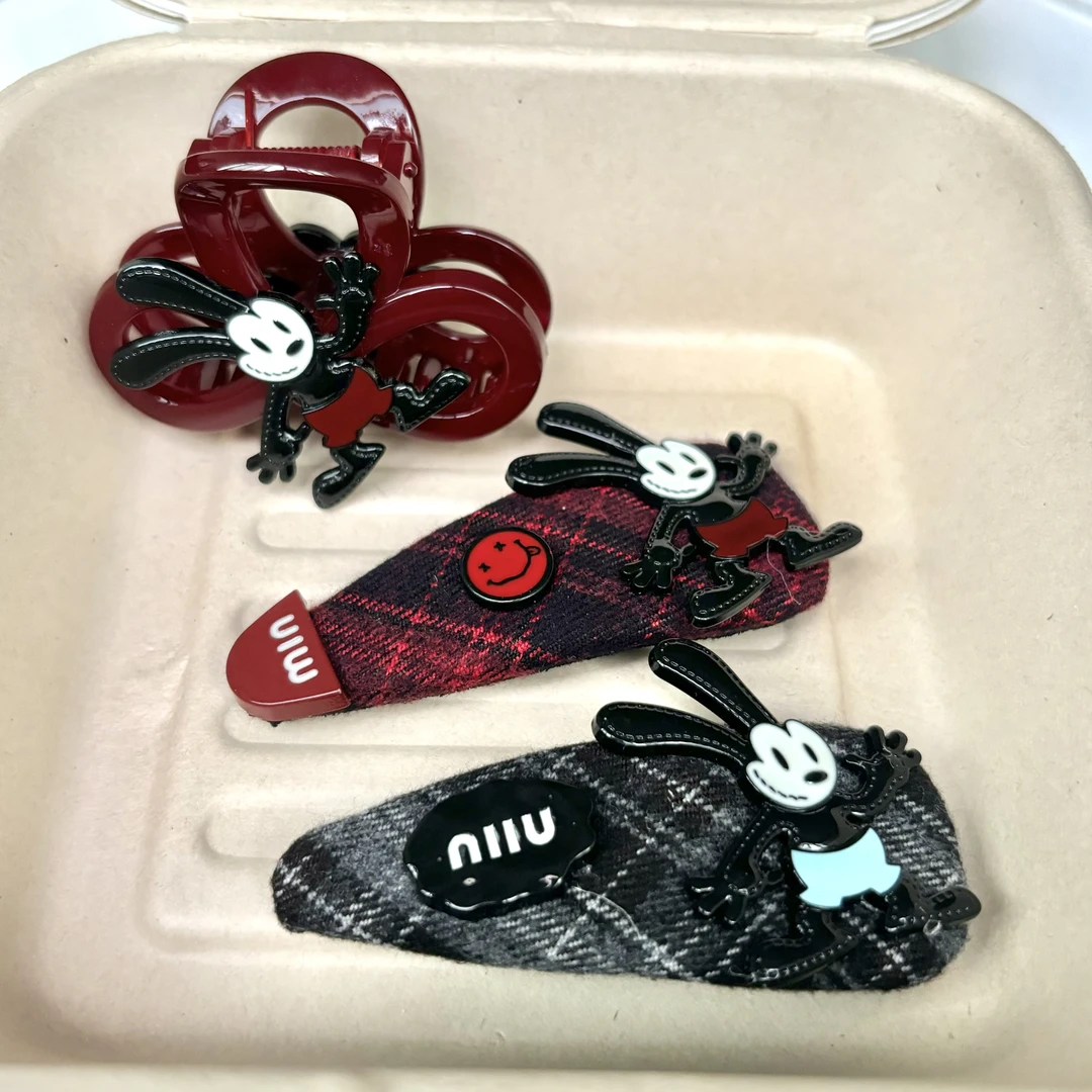 R017长耳朵米奇小号抓夹拜拜夹刘海夹侧边夹甜美可爱