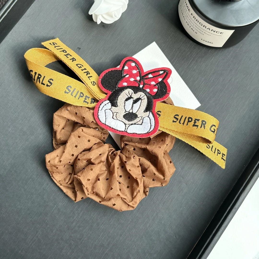 B329布艺卡通编织带发绳韩版可爱潮酷甜美