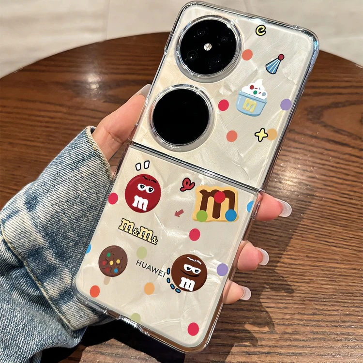 适用华为pocket2全包巧克力m豆magicvflip折叠屏NovaFlip透明壳女