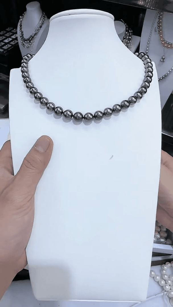 【闪购商品】海水珍珠项链未镶嵌海水大溪地珍珠项链8-10mm