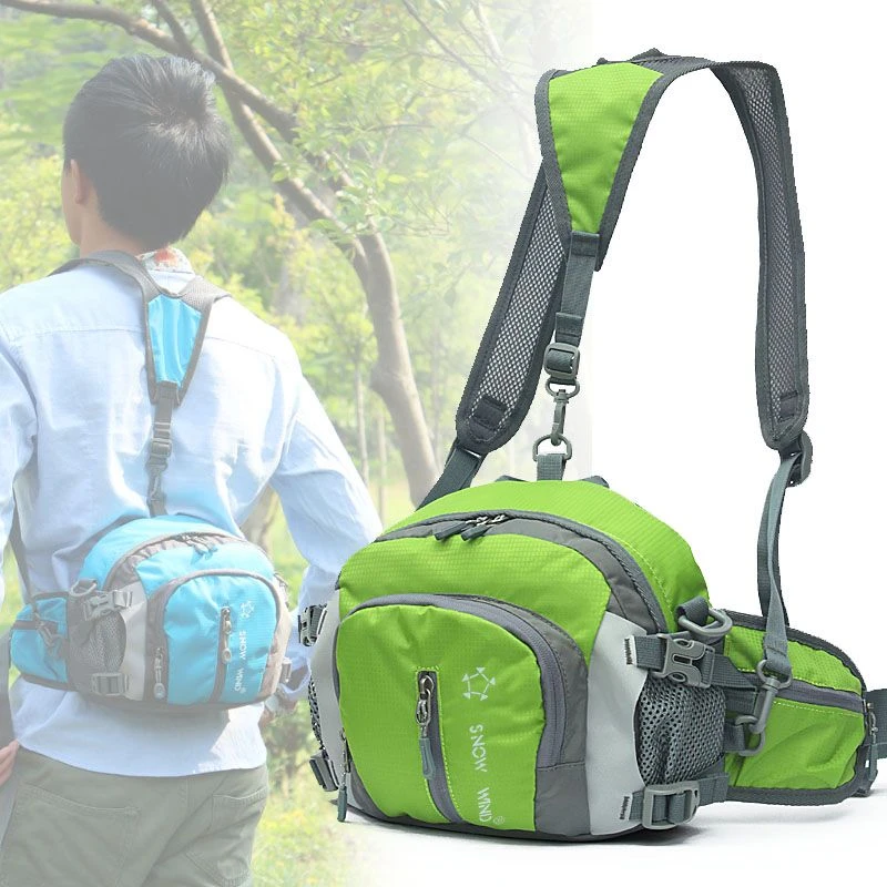 大容量双肩户外腰包多功能运动旅行背包男女登山骑行水壶腰包防水