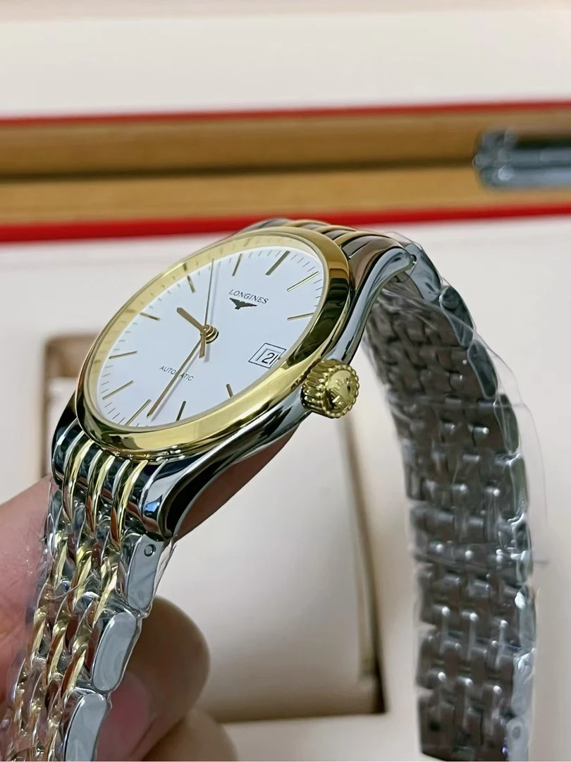 99新 Longines/浪琴 L4.898.3.12.7/浪琴优雅系列898间金/36表径