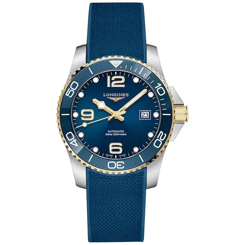 全新未使用 Longines/浪琴 L3.781.3.96.9/康卡斯蓝盘间金/41表径